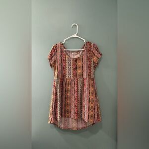 NWOT … BOBBIE BROOKS “Size: S” Red High Low Dress / Top